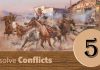 Step Five: Resolve Conflicts Step Five Resolve Conflicts image of a western gun fight